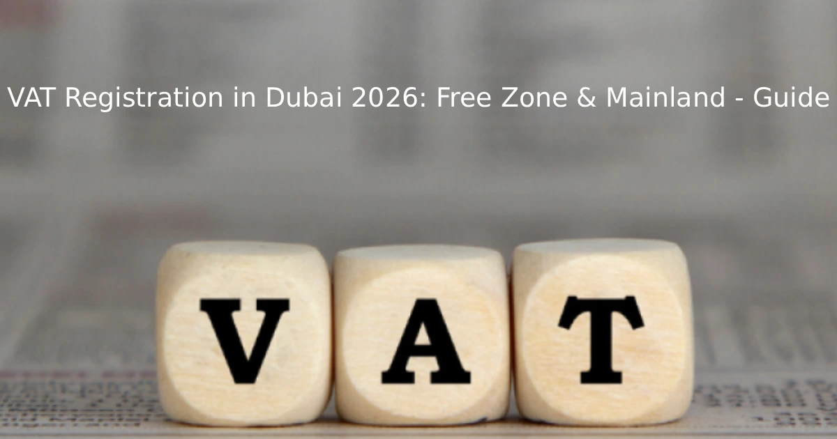 VAT Registration Dubai 2026: Free Zone & Mainland – Guide