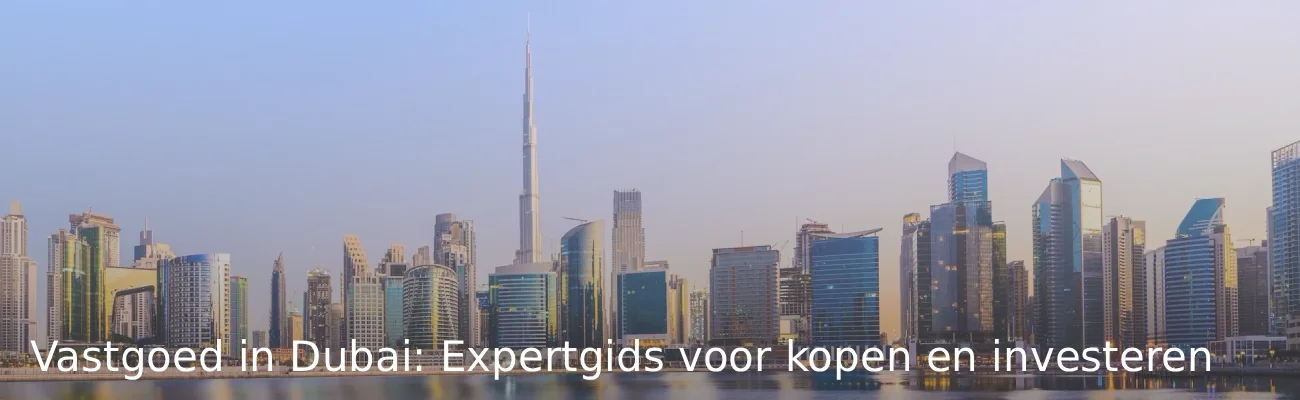 Vastgoed in Dubai Expertgids voor kopen en investeren