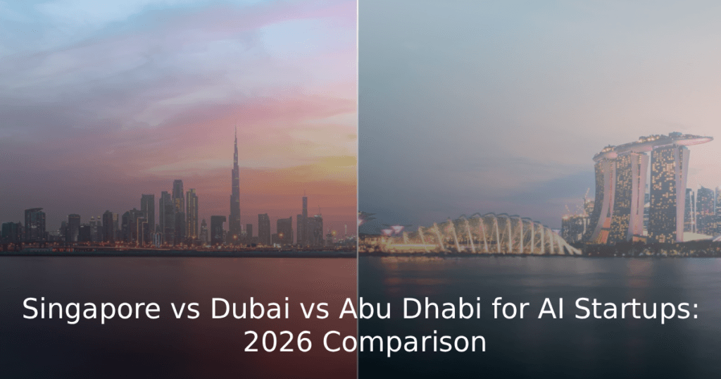Singapore vs Dubai vs Abu Dhabi for AI Startups 2026