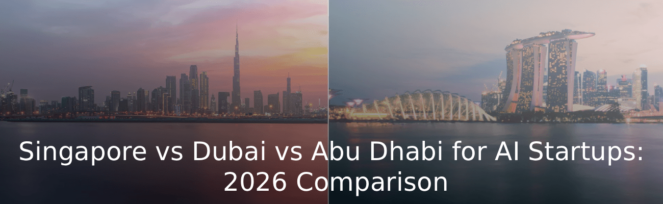 Singapore vs Dubai vs Abu Dhabi for AI Startups 2026 Comparison