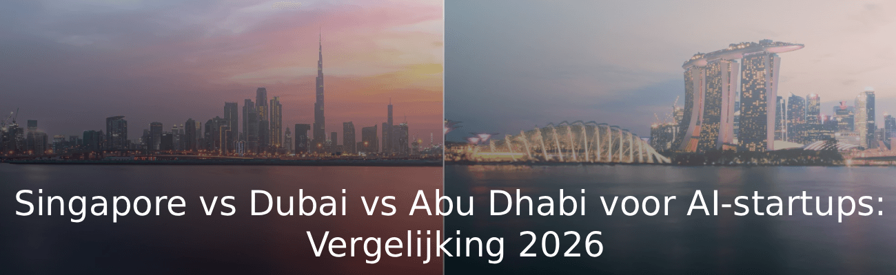 Singapore vs Dubai vs Abu Dhabi voor AI-startups Vergelijking 2026