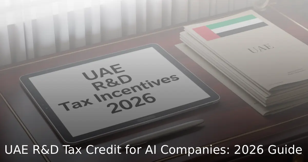 UAE R&D Tax Credit for AI Companies: 2026 Guide