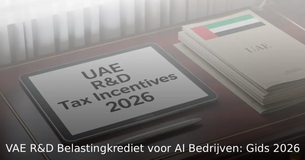 VAE R&D Belastingkrediet voor AI Bedrijven: Gids 2026