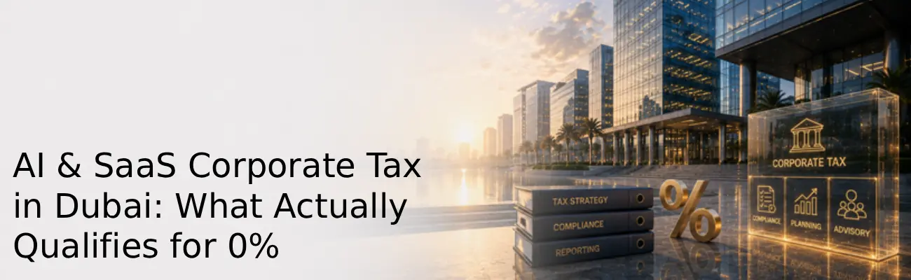 AI & SaaS Corporate Tax in Dubai What Actually Qualifies for 0%