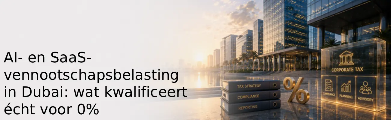 AI en SaaS belasting in Dubai wat kwalificeert voor 0%