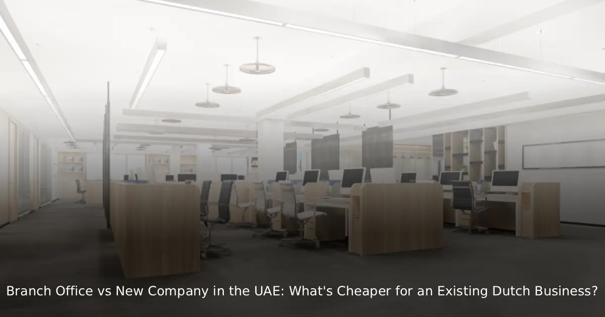 Branch Office vs New Company in the UAE: What’s Cheaper?