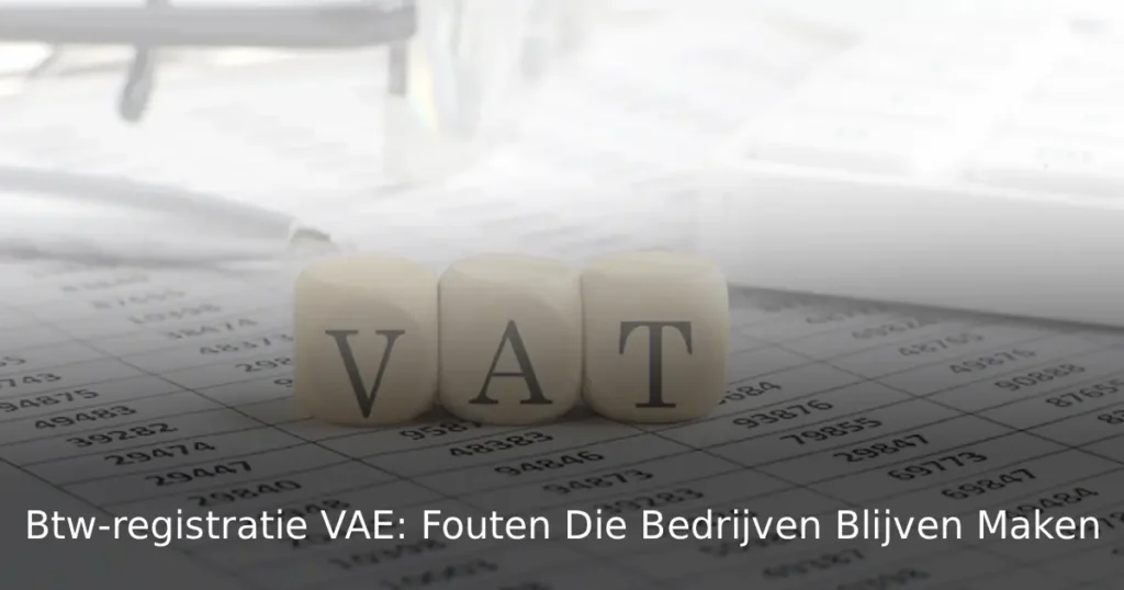 8 Btw-registratie fouten VAE: die bedrijven blijven maken