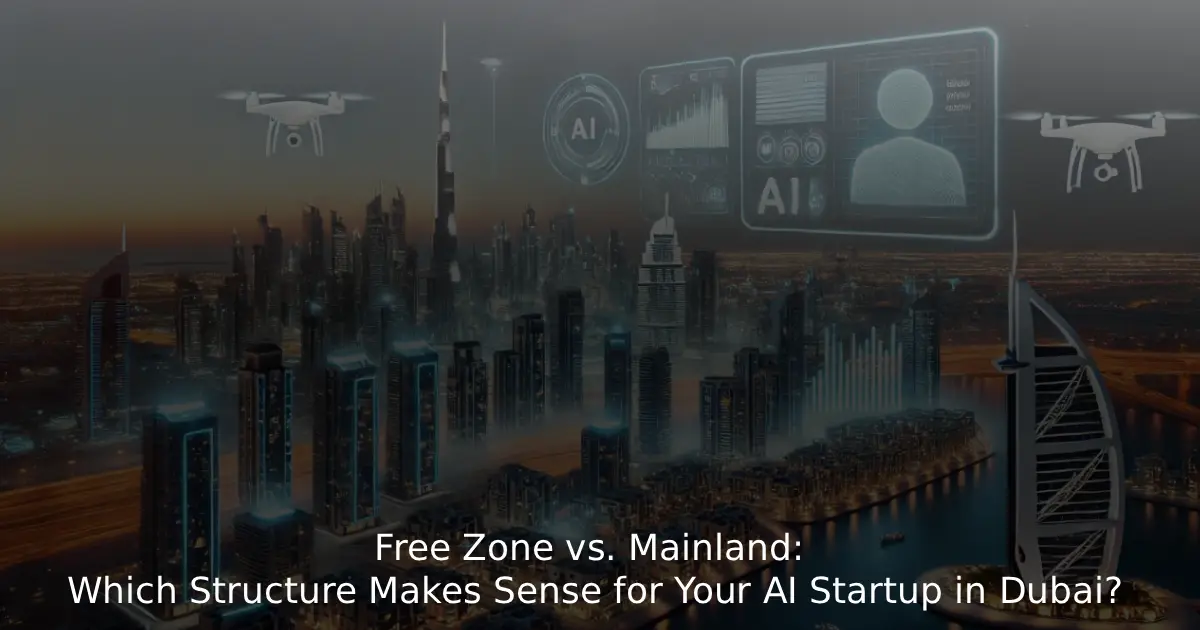 Dubai Free Zone vs Mainland for AI Startups: Which Is Better?