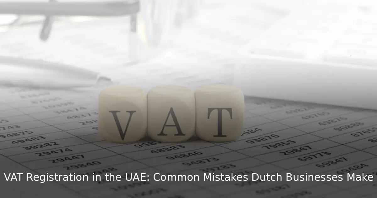 Top 8 VAT Registration Mistakes Dutch Firms Make in the UAE